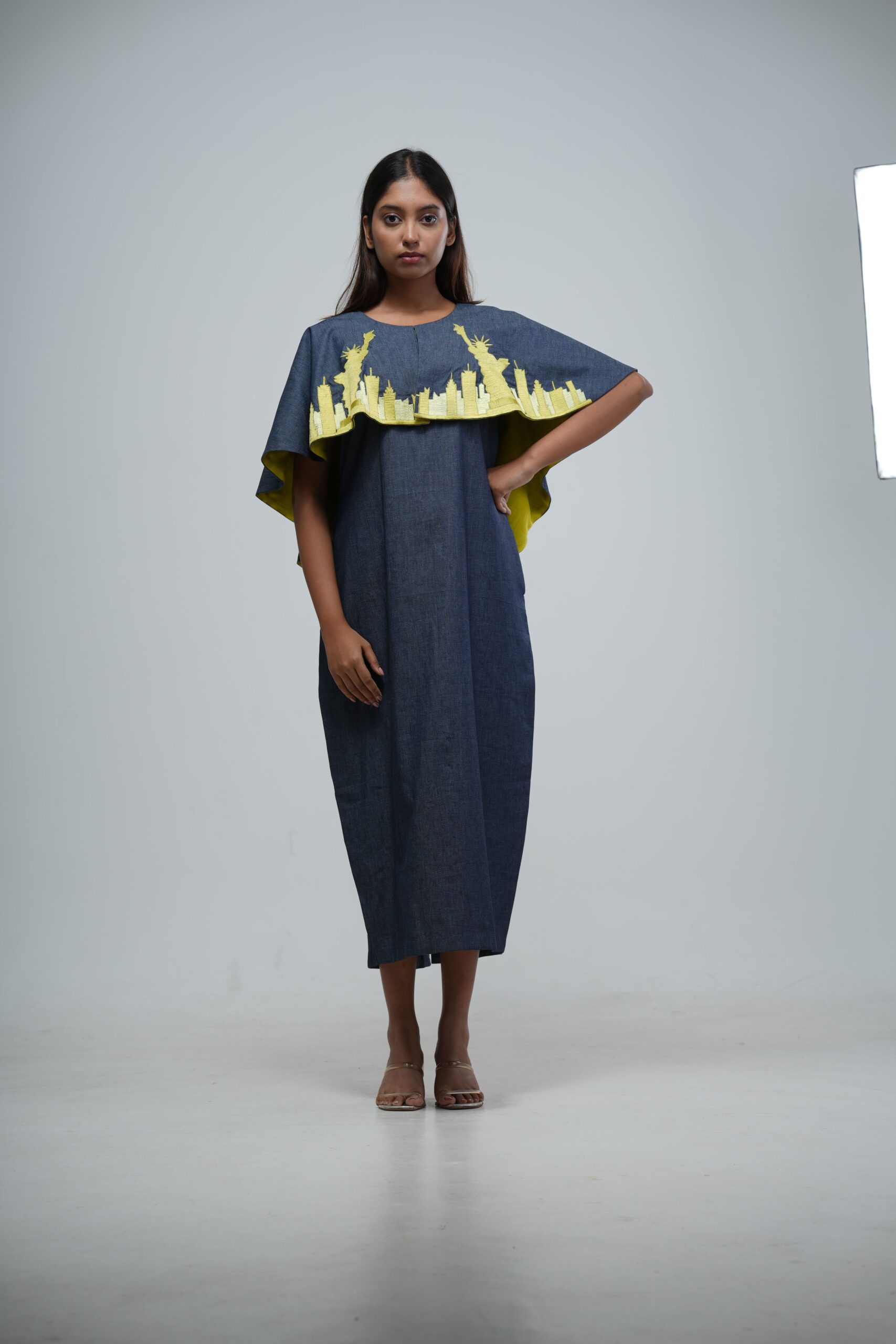 Urban Skyline Denim Dress thumbnail