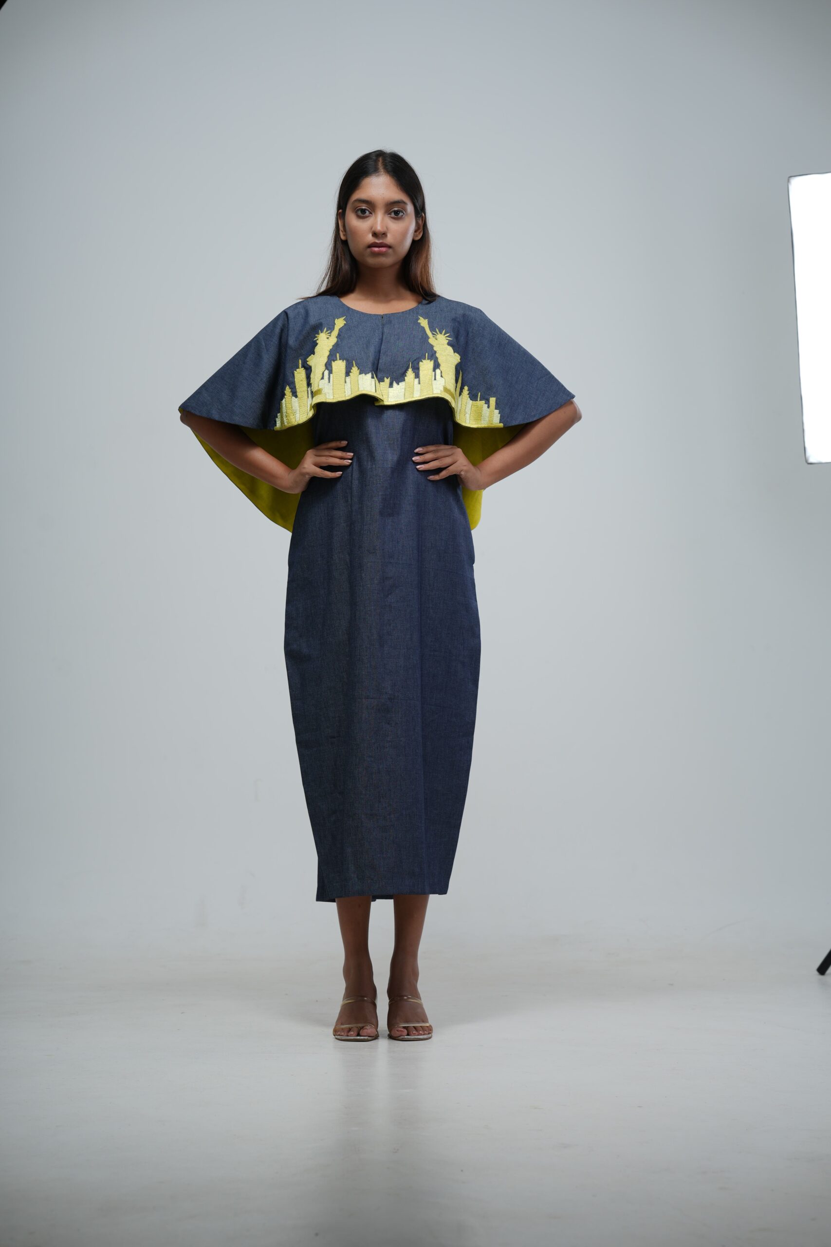 Urban Skyline Denim Dress thumbnail